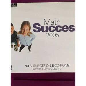Topics Entertainment Math Success 2005 (Large Box) 8 CD-Rom
Grade 4-12 New